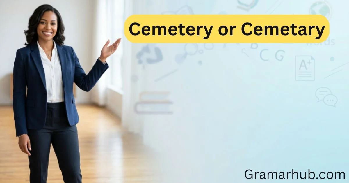 Cemetery or Cemetary