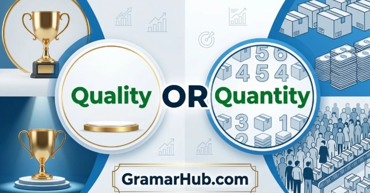 Quality or Quantity