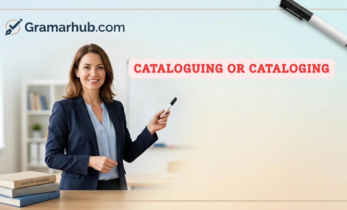 Cataloguing or Cataloging