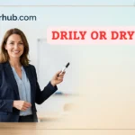 Drily or Dryly