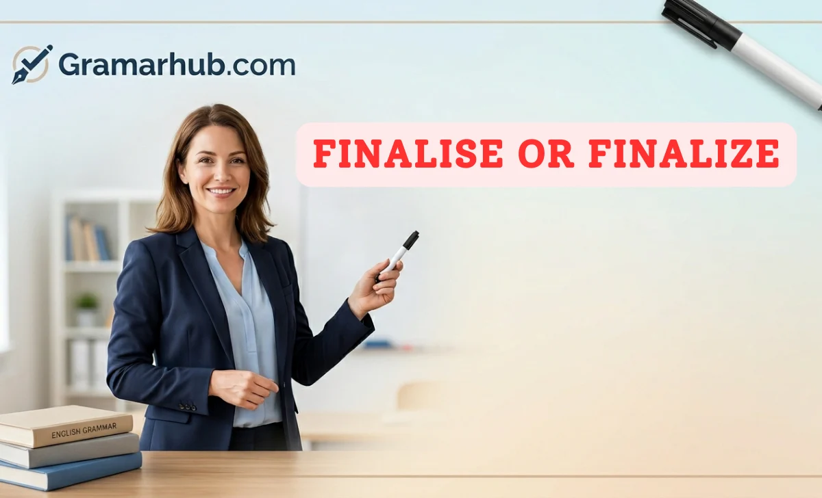 Finalise or Finalize
