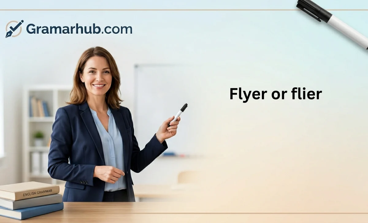 flyer or flier
