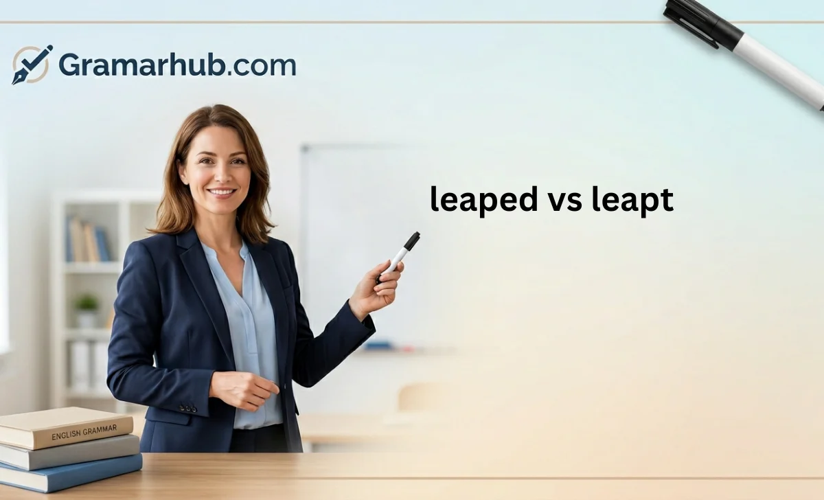 leaped vs leapt