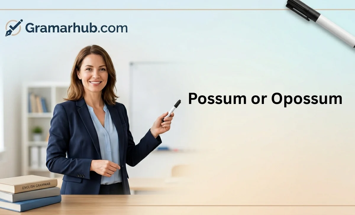 Possum or Opossum