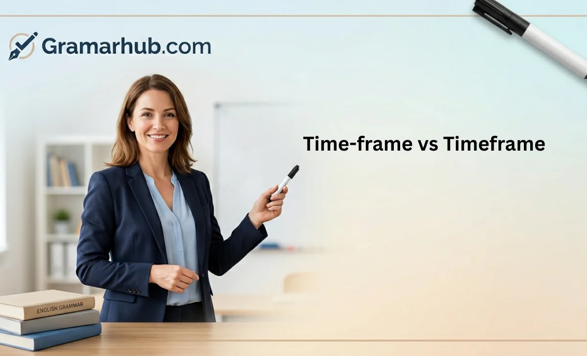 time-frame vs timeframe