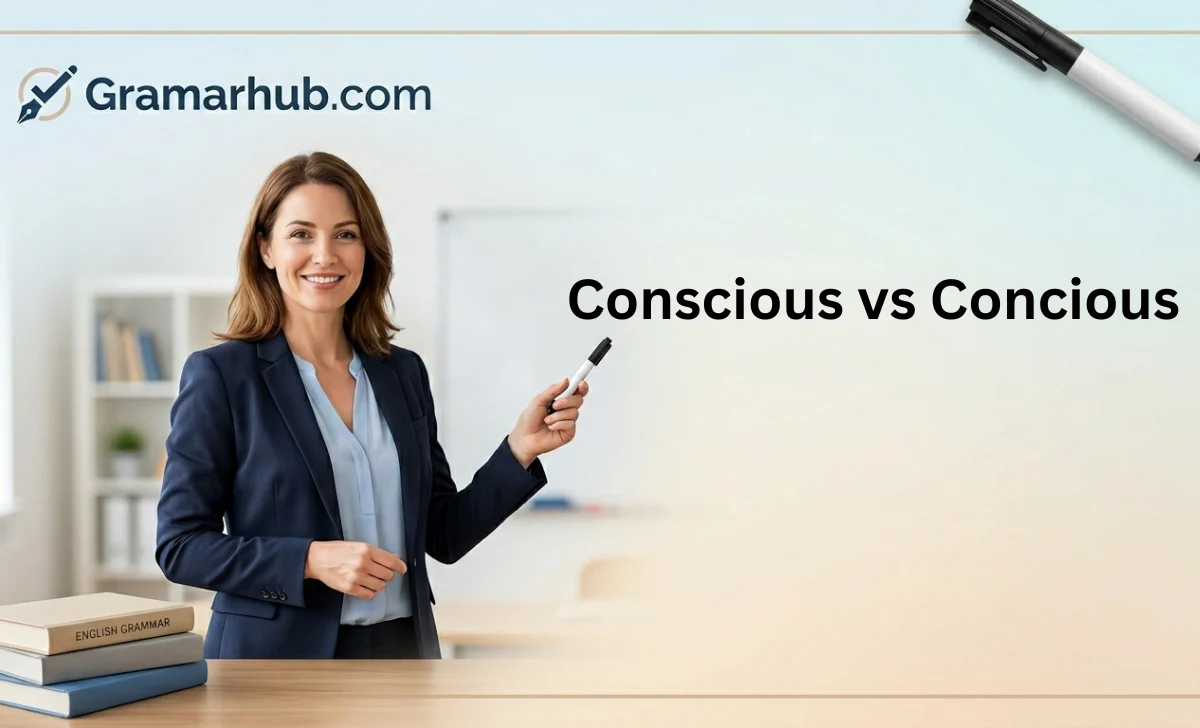 conscious vs concious